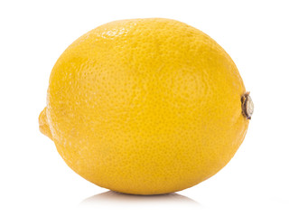 ripe lemon isolated on white background