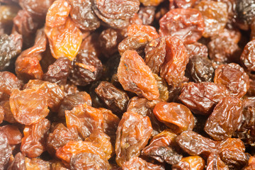 raisins close-up sho