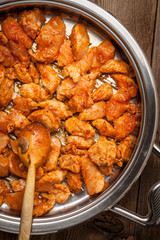 Pieces of fried chicken.