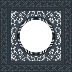 Elegant vector frame with classic ornament