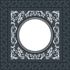 Elegant vector frame with classic ornament