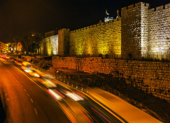 Walls of Ancient City, Jerusalem, Israel