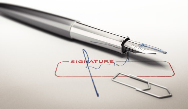 Signature and Fountain Pen