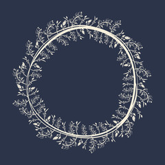 Floral ornament graphic design, vector illustration