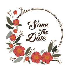 Save the date graphic design, vector illustration