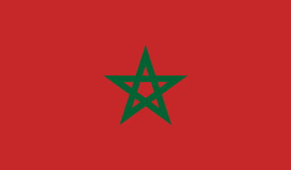 Naklejka premium Morocco flag