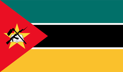 Mozambique flag - obrazy, fototapety, plakaty