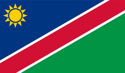 Fototapeta premium Namibia Flag
