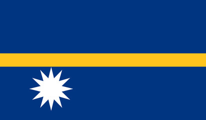 Nauru Flag - obrazy, fototapety, plakaty