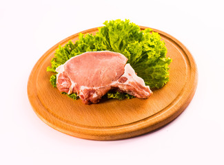 Beef steaks with grilled vegetables and seasoning