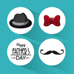 Icon of Fathers day design, vector illustration