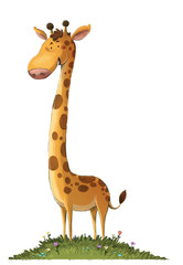 Naklejka premium jirafa ilustracion