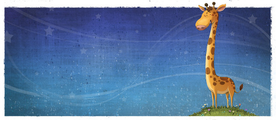 Obraz premium ilustracja żyrafa