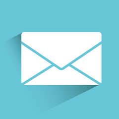 envelope icon design, vector illustration