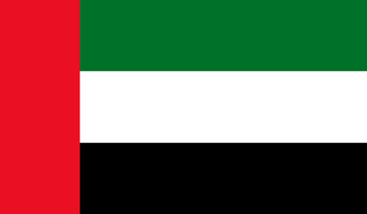 Naklejka premium Flaga Zjednoczonych Emiratów Arabskich