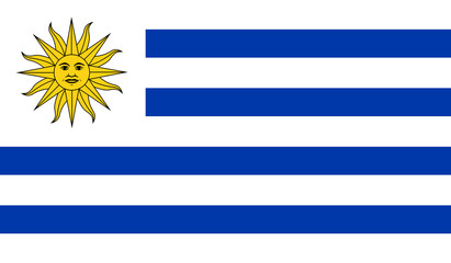 Obraz premium Uruguay Flag