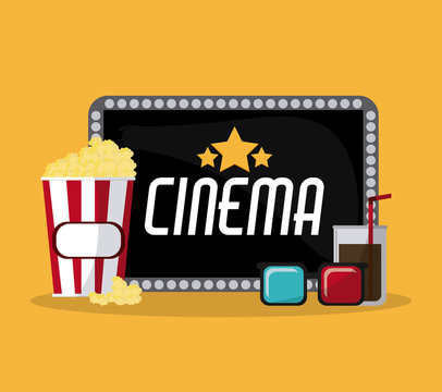 Cinema icon design, vector illustration