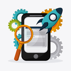 Creative process colorful design, vector illustration