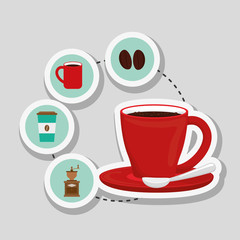 coffee mug design , vector illustration