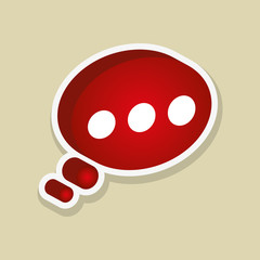 Fototapeta premium Communication bubble design , vector illustration