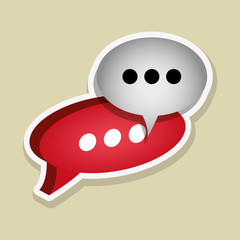 Communication bubble design , vector illustration