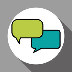 Communication bubble design , vector illustration