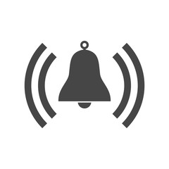 Bell icon on white background