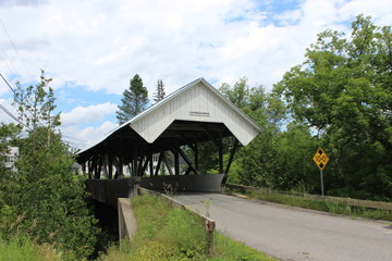 Fototapeta premium Chamberlin Covered Bridge Lyndon, VT 1881