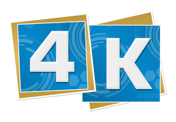 4K Blue Technical Squares 