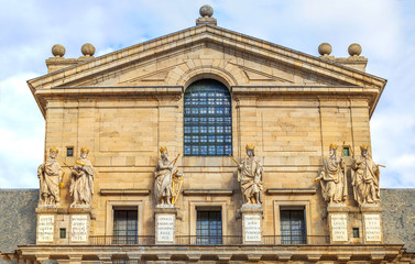 Detail of Royal Palace Escorial near Madrid, Spain.