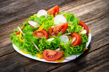 Fresh salad-healthy food, diet nutrition