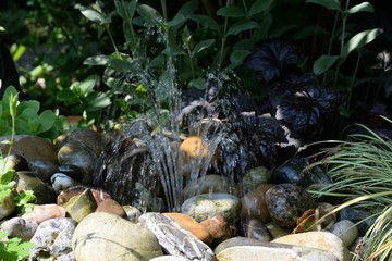 Brunnen in einem Garten