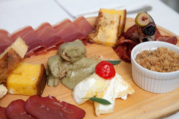 Serbian traditional appetizer