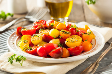 Raw Organic Cherry Tomato Salad