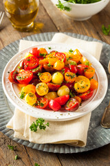 Raw Organic Cherry Tomato Salad