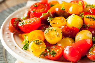 Raw Organic Cherry Tomato Salad