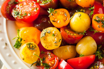 Raw Organic Cherry Tomato Salad