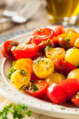 Raw Organic Cherry Tomato Salad