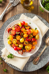 Raw Organic Cherry Tomato Salad