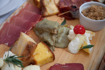 Serbian traditional appetizer