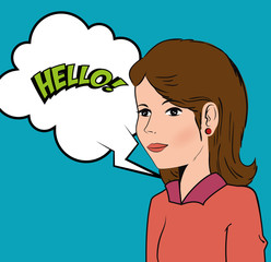 pop art comic design 