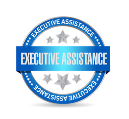 executive assistance seal sign concept
