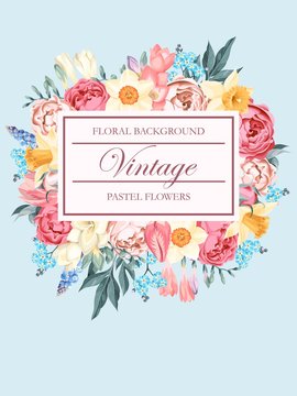 Shabby-chic vector background