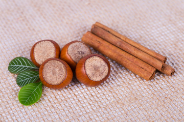 hazelnuts photo illustration