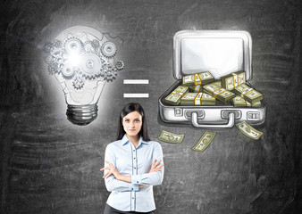Case with money