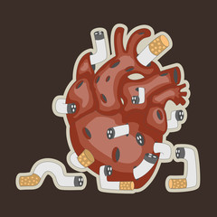 human heart and smoking