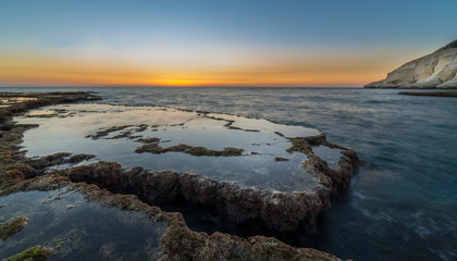 Sunset on Achziv Beach