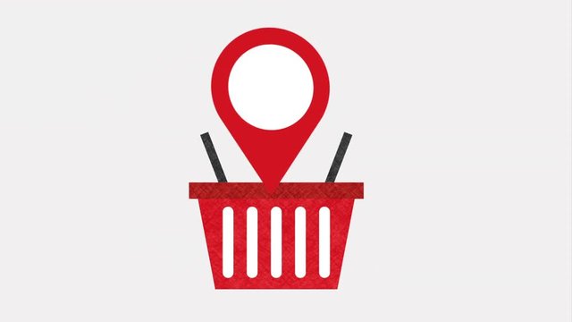 pin gps design, video animation 