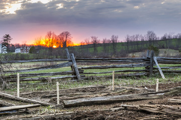 Rural Sunset View