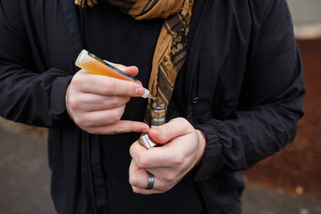 Urban Vaping Lifestyle Portrait